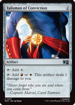 Talisman of Conviction (Surge Foil) (MSC-217) - Commander: Marvel Super Heroes Foil-1