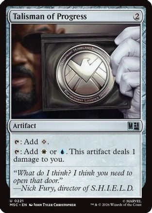 Talisman of Progress (Surge Foil) (MSC-221) - Commander: Marvel Super Heroes Foil-1
