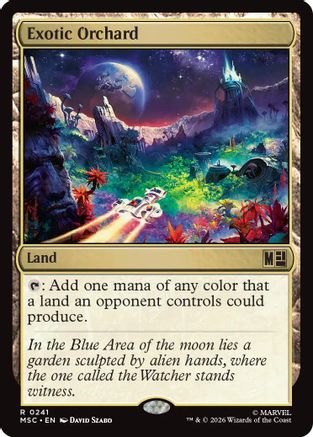 Exotic Orchard (Surge Foil) (MSC-241) - Commander: Marvel Super Heroes Foil-1