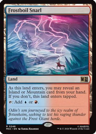 Frostboil Snarl (Surge Foil) (MSC-246) - Commander: Marvel Super Heroes Foil-1