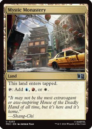 Mystic Monastery (Surge Foil) (MSC-253) - Commander: Marvel Super Heroes Foil-1