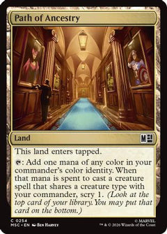 Path of Ancestry (Surge Foil) (MSC-254) - Commander: Marvel Super Heroes Foil-1