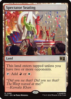 Spectator Seating (Surge Foil) (MSC-268) - Commander: Marvel Super Heroes Foil-1