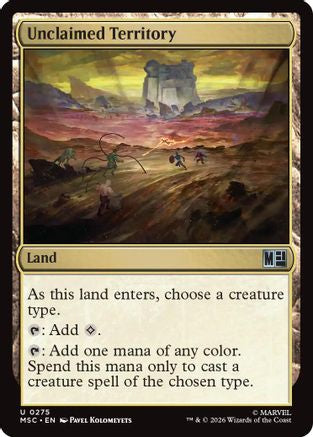 Unclaimed Territory (Surge Foil) (MSC-275) - Commander: Marvel Super Heroes Foil-1