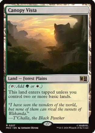 Canopy Vista (Surge Foil) (MSC-227) - Commander: Marvel Super Heroes Foil-1