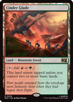 Cinder Glade (Surge Foil) (MSC-230) - Commander: Marvel Super Heroes Foil-1