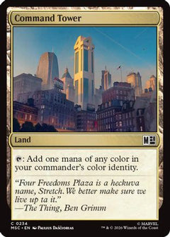Command Tower (0234) (Surge Foil) (MSC-234) - Commander: Marvel Super Heroes Foil-1