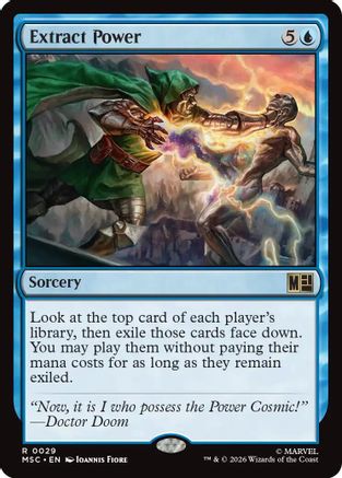 Extract Power (MSC-029) - Commander: Marvel Super Heroes-1