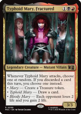 Typhoid Mary, Fractured (Surge Foil) (MSC-099) - Commander: Marvel Super Heroes Foil-1
