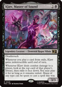 Klaw, Master of Sound (MSC-046) - Commander: Marvel Super Heroes-1