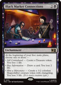 Black Market Connections (Surge Foil) (MSC-155) - Commander: Marvel Super Heroes Foil-1