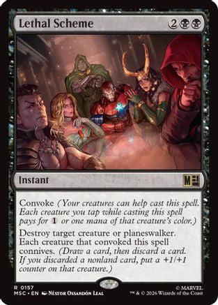 Lethal Scheme (Surge Foil) (MSC-157) - Commander: Marvel Super Heroes Foil-1