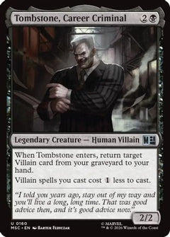 Tombstone, Career Criminal (0160) (Surge Foil) (MSC-160) - Commander: Marvel Super Heroes Foil-1