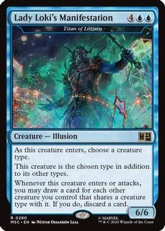 Lady Loki's Manifestation - Titan of Littjara (Surge Foil) (MSC-280) - Commander: Marvel Super Heroes Foil-1