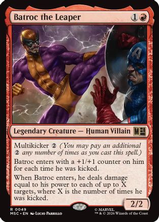 Batroc the Leaper (MSC-049) - Commander: Marvel Super Heroes-1