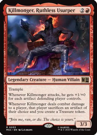 Killmonger, Ruthless Usurper (MSC-053) - Commander: Marvel Super Heroes-1