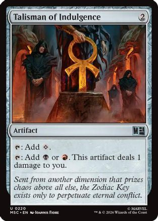 Talisman of Indulgence (Surge Foil) (MSC-220) - Commander: Marvel Super Heroes Foil-1