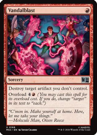 Vandalblast (Surge Foil) (MSC-168) - Commander: Marvel Super Heroes Foil-1