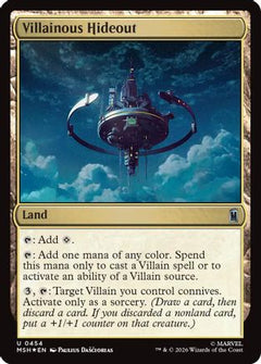 Villainous Hideout (Surge Foil) (MSH-454) - Marvel Super Heroes Foil-1