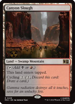 Canyon Slough (Surge Foil) (MSC-228) - Commander: Marvel Super Heroes Foil-1