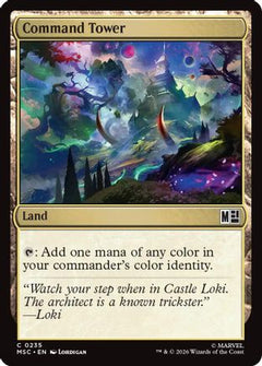 Command Tower (0235) (Surge Foil) (MSC-235) - Commander: Marvel Super Heroes Foil-1