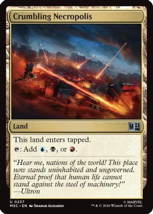 Crumbling Necropolis (Surge Foil) (MSC-237) - Commander: Marvel Super Heroes Foil-1