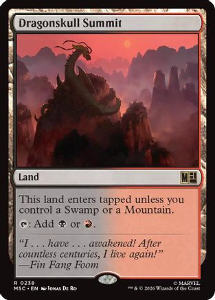 Dragonskull Summit (Surge Foil) (MSC-238) - Commander: Marvel Super Heroes Foil-1