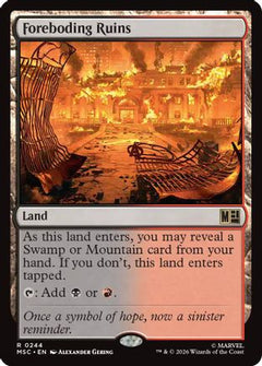 Foreboding Ruins (Surge Foil) (MSC-244) - Commander: Marvel Super Heroes Foil-1