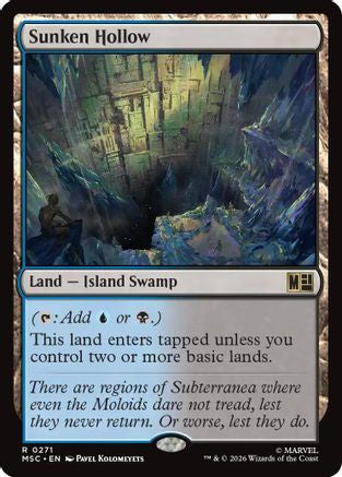 Sunken Hollow (Surge Foil) (MSC-271) - Commander: Marvel Super Heroes Foil-1