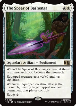 The Spear of Bashenga (MSC-025) - Commander: Marvel Super Heroes-1
