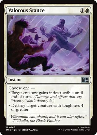 Valorous Stance (MSC-145) - Commander: Marvel Super Heroes-1