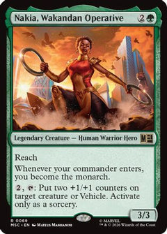 Nakia, Wakandan Operative (MSC-069) - Commander: Marvel Super Heroes-1
