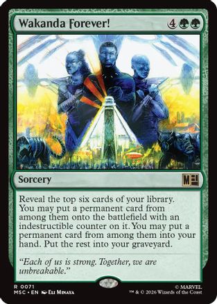 Wakanda Forever! (MSC-071) - Commander: Marvel Super Heroes-1