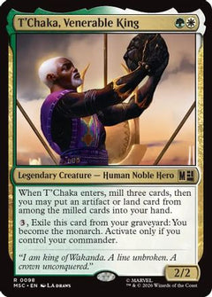 T'Chaka, Venerable King (MSC-098) - Commander: Marvel Super Heroes-1