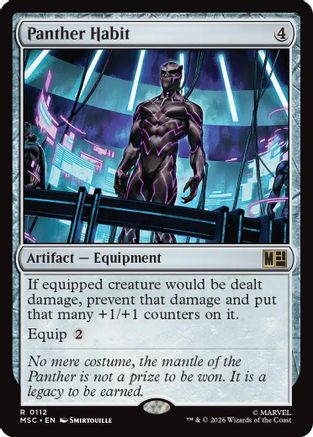 Panther Habit (MSC-112) - Commander: Marvel Super Heroes-1