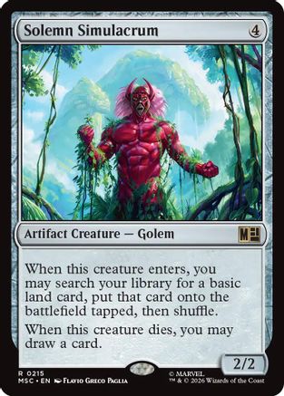 Solemn Simulacrum (MSC-215) - Commander: Marvel Super Heroes-1