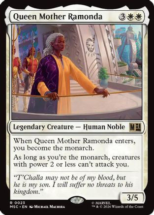 Queen Mother Ramonda (Surge Foil) (MSC-023) - Commander: Marvel Super Heroes Foil-1