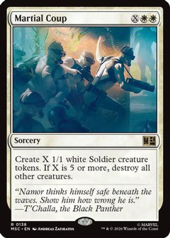 Martial Coup (Surge Foil) (MSC-138) - Commander: Marvel Super Heroes Foil-1