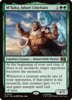 M'Baku, Jabari Chieftain (Surge Foil) (MSC-067) - Commander: Marvel Super Heroes Foil-1