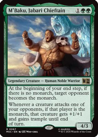 M'Baku, Jabari Chieftain (Surge Foil) (MSC-067) - Commander: Marvel Super Heroes Foil-1