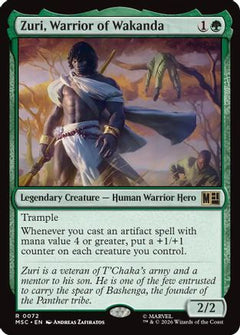 Zuri, Warrior of Wakanda (Surge Foil) (MSC-072) - Commander: Marvel Super Heroes Foil-1