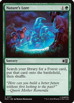 Nature's Lore (Surge Foil) (MSC-177) - Commander: Marvel Super Heroes Foil-1