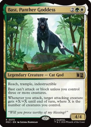 Bast, Panther Goddess (Surge Foil) (MSC-075) - Commander: Marvel Super Heroes Foil-1