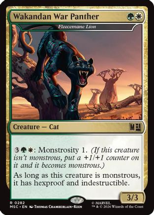 Wakandan War Panther - Fleecemane Lion (Surge Foil) (MSC-282) - Commander: Marvel Super Heroes Foil-1