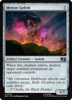 Meteor Golem (Surge Foil) (MSC-205) - Commander: Marvel Super Heroes Foil-1