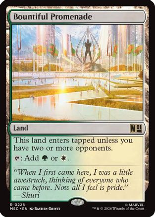 Bountiful Promenade (Surge Foil) (MSC-226) - Commander: Marvel Super Heroes Foil-1
