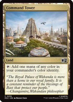 Command Tower (0236) (Surge Foil) (MSC-236) - Commander: Marvel Super Heroes Foil-1