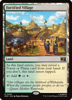 Fortified Village (Surge Foil) (MSC-245) - Commander: Marvel Super Heroes Foil-1