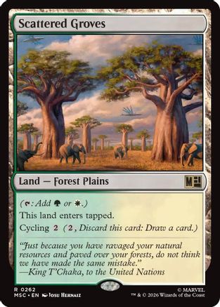 Scattered Groves (Surge Foil) (MSC-262) - Commander: Marvel Super Heroes Foil-1