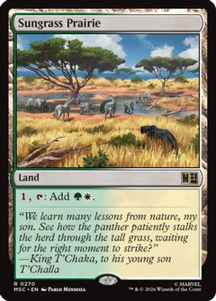Sungrass Prairie (Surge Foil) (MSC-270) - Commander: Marvel Super Heroes Foil-1